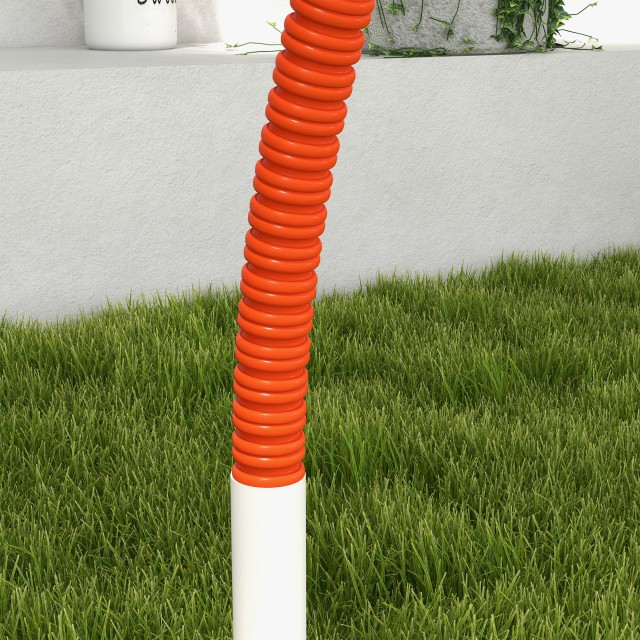 PawHut Agility Dog Σετ 4 τεμαχίων με 4 μανταλάκια και τσάντα μεταφοράς, σε PE και ABS, 89x69x99 cm, Λευκό και Πορτοκαλί D07-042V00OG