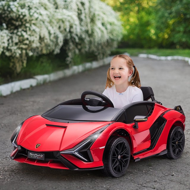 HOMCOM Ηλεκτρικό αυτοκίνητο για παιδιά Lamborghini Et? 3-5 ετών - Κόκκινο 370-171V90RD