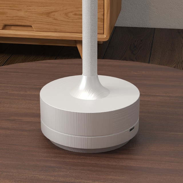 HOMCOM Wireless Lamp Touch LED Light 3 Tones and Rechargeable Battery, Ø13x28,5cm, Ασημί B31-454V00SR