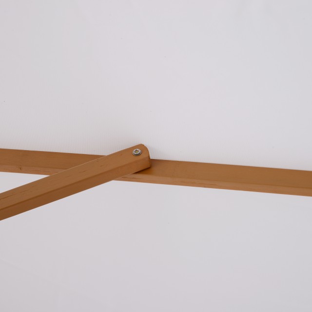 Ομπρέλα Outsunny Garden Διάμετρος 3m σε λευκό ξύλο 01-0244