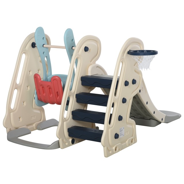 HOMCOM Slide for Children για Κήπο ή Υπνοδωμάτιο με Κουνιστή Καλάθι Καθίσματος 331-002