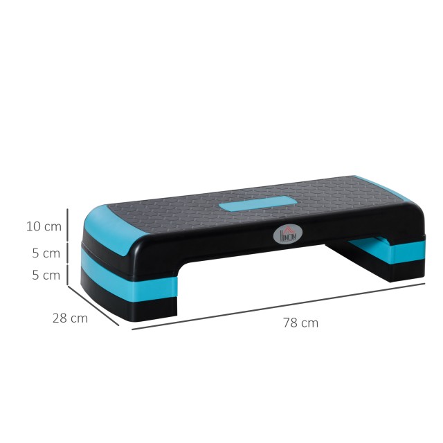 HOMCOM Step Fitness για Αερόμπικ Ρυθμιζόμενο σε 3 ύψη 10-15-20 cm σ...