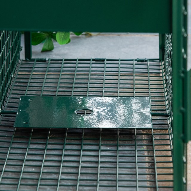 Κλουβί Outsunny Trap για Μικρά Ζωντανά Ζώα με Διπλή Πόρτα και Χερού...