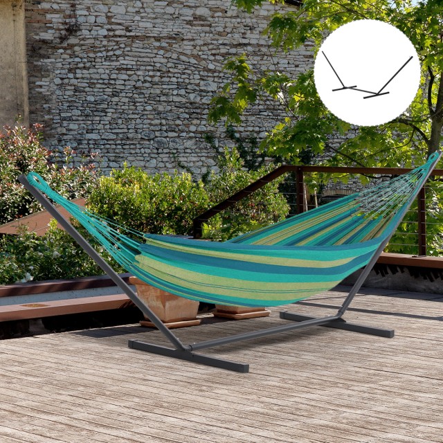 Μεταλλική Βάση Στήριξης Αιώρας 360 x 92 x 112 cm Outsunny 84A-082