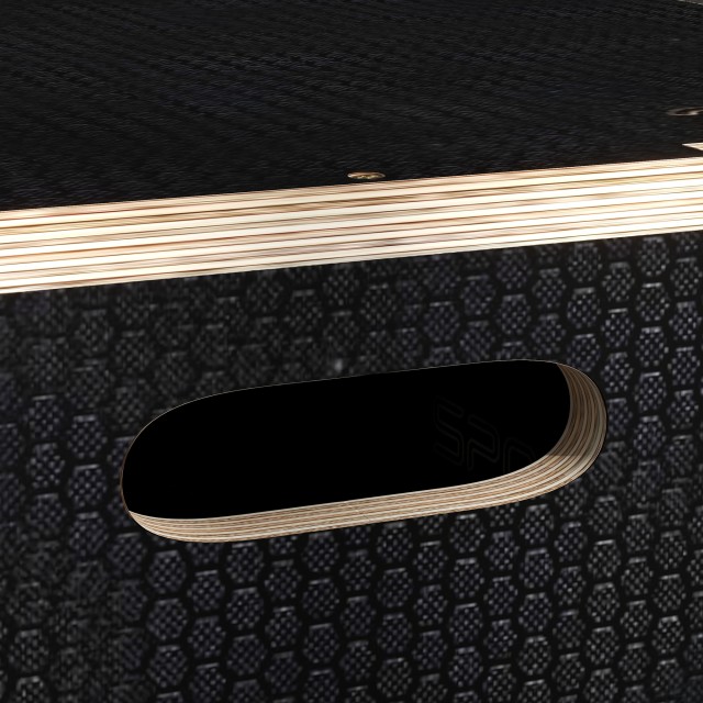 SPORTNOW Plyometric Jump Box σε 3 ύψη σε αντιολισθητικό ξύλο, 61-51-41cm, μαύρο A93-055V01BK