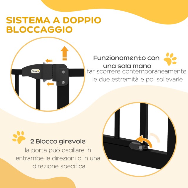 PawHut επεκτεινόμενη πύλη σκύλου χωρίς βίδες Ρυθμιζόμενη από 74-100... PawHut επεκτεινόμενη πύλη σκύλου χωρίς βίδες Ρυθμιζόμενη από 74-100...