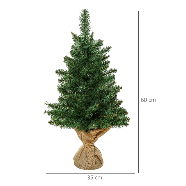 Μίνι Χριστουγεννιάτικο Δέντρο 60 cm HOMCOM 830-286V01