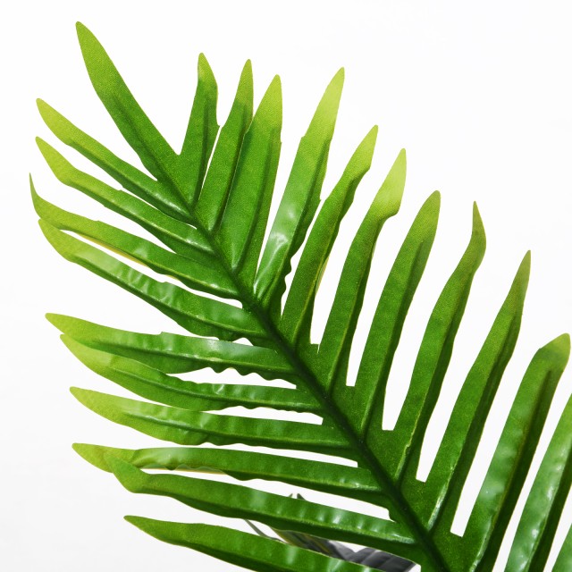 Outsunny Artificial Palm Cycas Plant High 123cm για εσωτερικούς και εξωτερικούς χώρους με περιλαμβάνεται γλάστρα 844-225