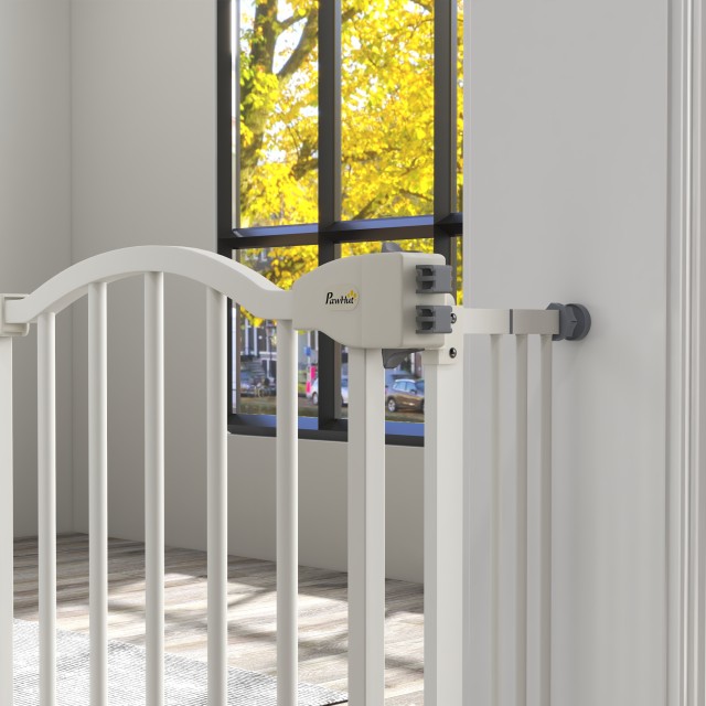 PawHut Extendable Dog Gate Χωρίς βίδες Ρυθμιζόμενη από 74-100 cm Ύψ...