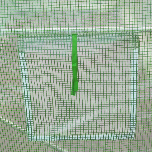 Θερμοκήπιο Outsunny Tunnel με Roll-up Door and Windows, PE Cover and Steel Construction, 150x300x200cm, Green 845-591