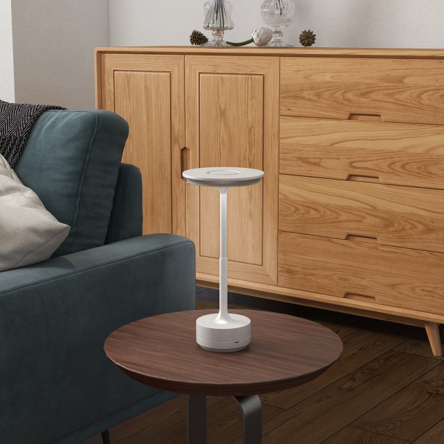 HOMCOM Wireless Lamp Touch LED Light 3 Tones and Rechargeable Battery, Ø13x28,5cm, Ασημί B31-454V00SR