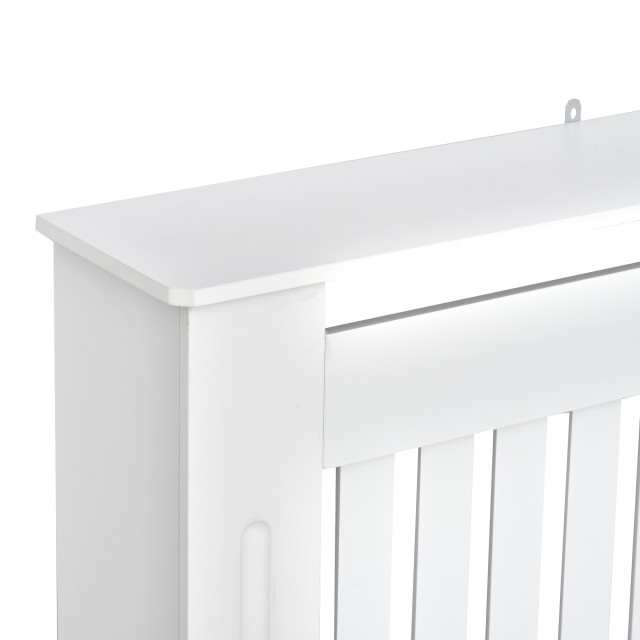 Κάλυμμα καλοριφέρ από ξύλο Homcom Λευκό MDF, 172x19x81cm 820-031
