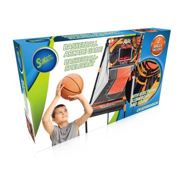Παιδική Μπασκέτα Arcade με 2 Μπάλες Air Slam 62 x 91 x 145 cm Bakaji 02052723