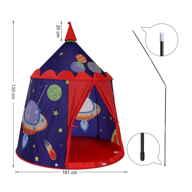 Παιδική Σκηνή Pop-Up Prince Castle 101 x 120 cm Songmics LPT01BU