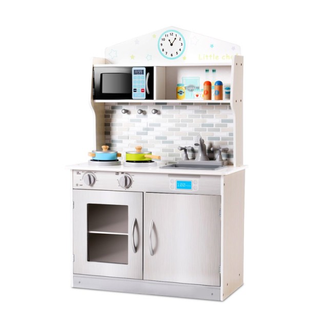 Παιδική Ξύλινη Κουζίνα 57 x 28 x 95.5 cm Costway HW58833