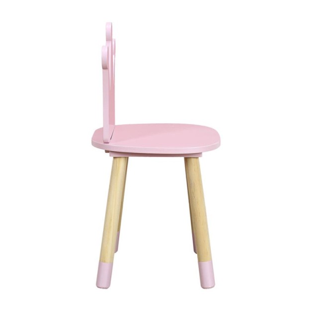 Παιδικό Ξύλινο Καρεκλάκι Κορώνα 28 x 28 x 54 cm Home Deco Kids HD6922