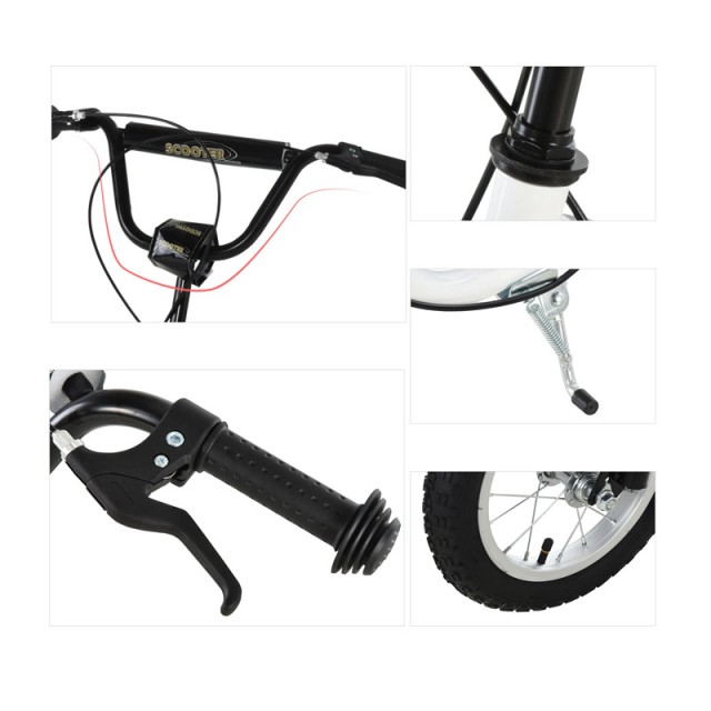 Παιδικό Δίτροχο Πατίνι - Scooter με Φουσκωτούς Τροχούς 12 HOMCOM 37...