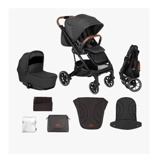 Παιδικό Καρότσι 2 σε 1 Skiddou Moss Black 2020031