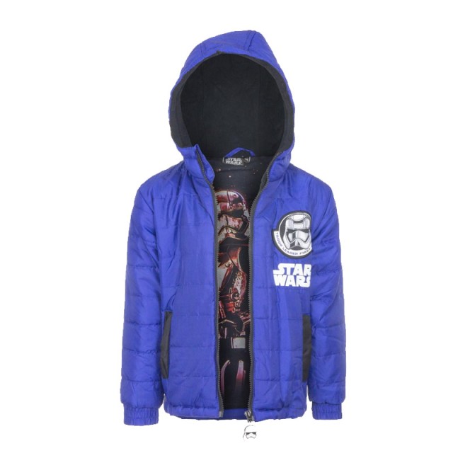 Παιδικό Μπουφάν Χρώματος Μπλε Star Wars Disney DHQ1154 DHQ1154-Blue