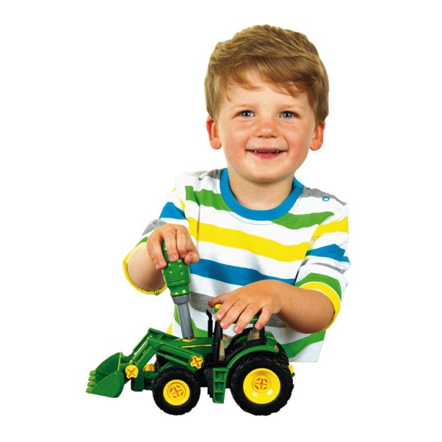 Παιδικό Τρακτέρ με Καρότσα και Ξυλεία John Deer Klein 3906