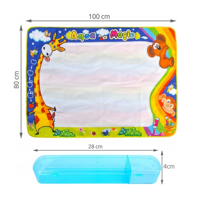 Παιδικό Χαλάκι Ζωγραφικής με Νερό 100 x 80 cm Kruzzel 22443IT