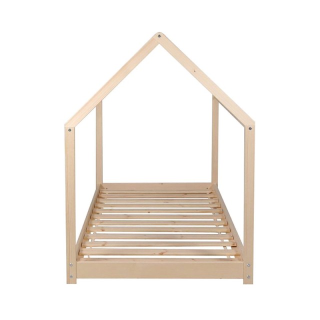 Παιδικό Ξύλινο Κρεβάτι Σπίτι 146 x 74.5 x 140 cm Hoppline HOP1001085