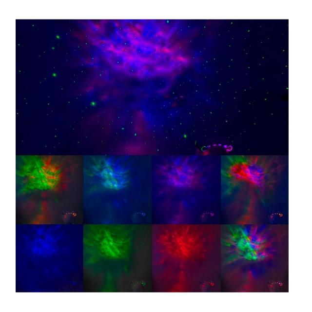 Παιδικός Προβολέας LED με Τηλεχειριστήριο Astronaut Stars and Galaxies MWS19990