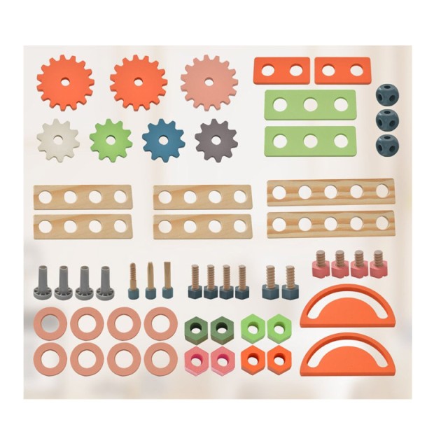 Παιδικός Ξύλινος Πάγκος Εργασίας 60 x 30 x 79 cm Costway TM10036