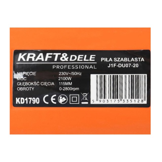 Παλινδρομικό Πριόνι 2100 W Kraft&Dele KD-1790