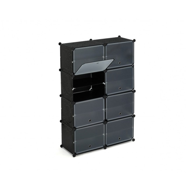 Πλαστική Παπουτσοθήκη με 8 Ράφια 83 x 32 x 122 cm Idomya 30012306