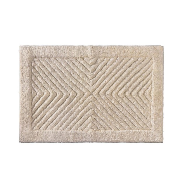 Badematte, 100 % Baumwolle, 55 x 85 cm, Mozaik Natural, Guy Laroche 1127091120039