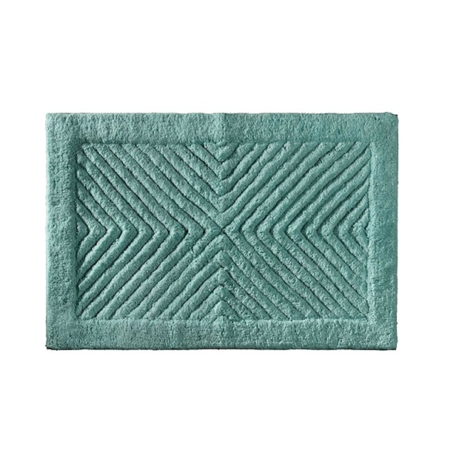 Πατάκι Μπάνιου 100% Βαμβάκι 55 x 85 cm Mozaik Petrol Guy Laroche 1127091120038