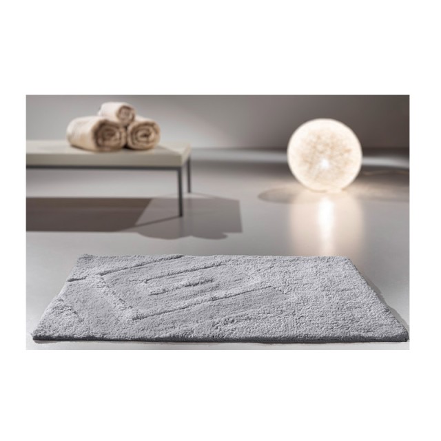 Πατάκι Μπάνιου 100% Βαμβάκι 55 x 85 cm Trivia Silver Guy Laroche 1127091115027