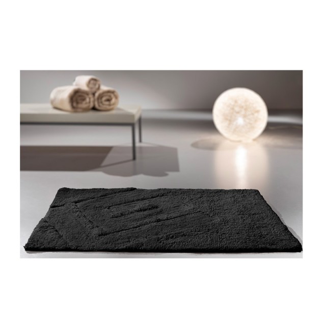 Πατάκι Μπάνιου 100% Βαμβάκι 55 x 85 cm Trivia Black Guy Laroche 1127091120013