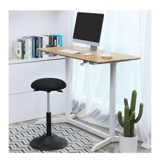Περιστρεφόμενο Σκαμπό Γραφείου 41 x 50-70 cm Songmics OSC01BK