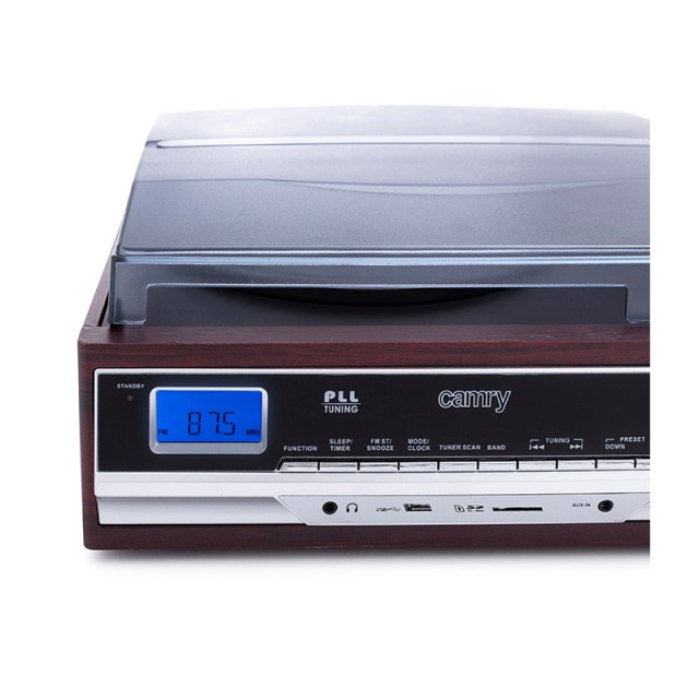 Πικάπ με Bluetooth/MP3/USB/SD/Recording και Τηλεχειριστήριο Camry CR-1168