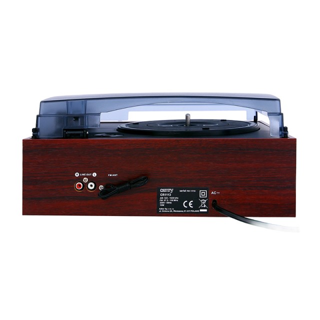 Πικάπ με Bluetooth/MP3/USB/SD/Recording και Τηλεχειριστήριο Camry CR-1168