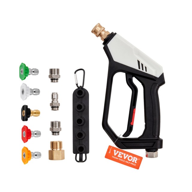 Πιστόλι Πλυστικού Υψηλής Πίεσης 5000 PSI M22-14/15 mm 3/8 με 5 Ακροφύσια VEVOR DBJQ5000PSIM26QBZV0