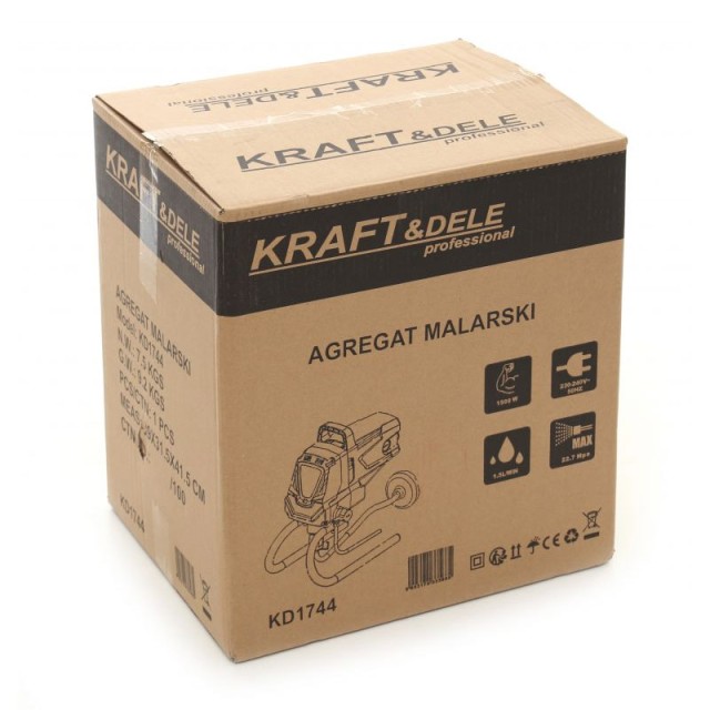 Πιστόλι Βαφής - Σύστημα Ψεκασμού 8000 W Kraft&Dele KD-1744 Πιστόλι Βαφής - Σύστημα Ψεκασμού 8000 W Kraft&Dele KD-1744