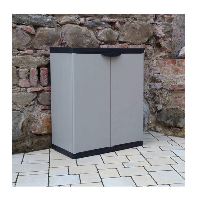 Πλαστική Χαμηλή Δίφυλλη Ντουλάπα 68 x 39.5 x 85 cm MWS17002