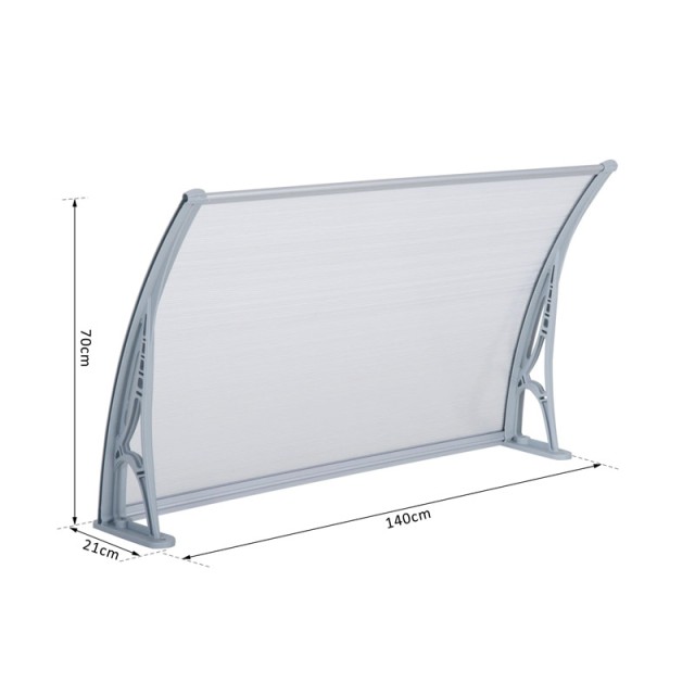 Πλαστικό Κιόσκι - Τέντα Πόρτας Εισόδου 70 x 21 x 140 cm Outsunny B70-040