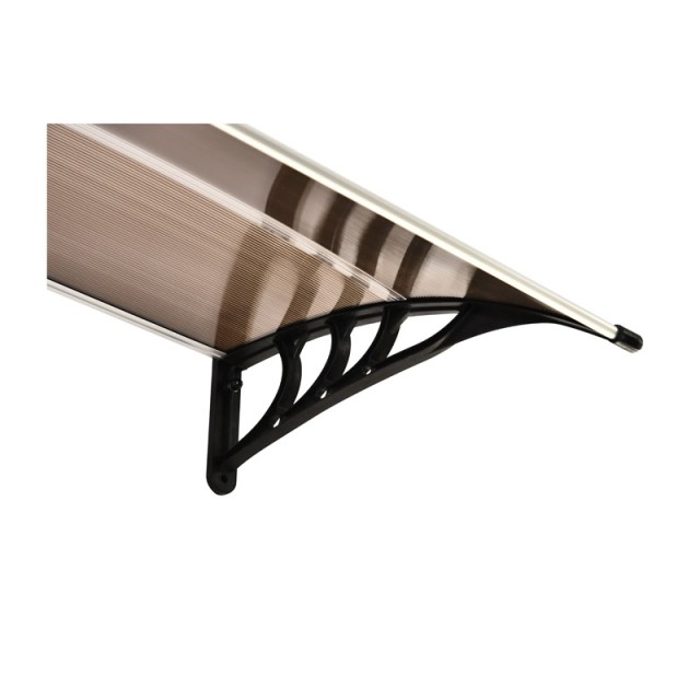 Πλαστικό Κιόσκι - Τέντα Πόρτας Εισόδου 80 x 120 x 23 cm Χρώματος Κα...