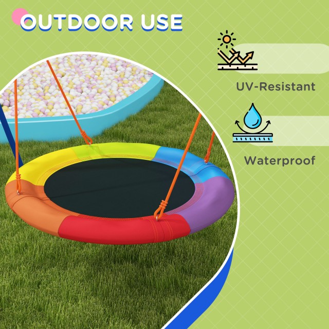 Outsunny Garden Nest Swing για 1-2 Παιδιά σε ενισχυμένο μέταλλο, 19...