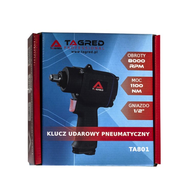 Πνευματικό Αερόκλειδο 1/2 1100 Nm TAGRED TA801
