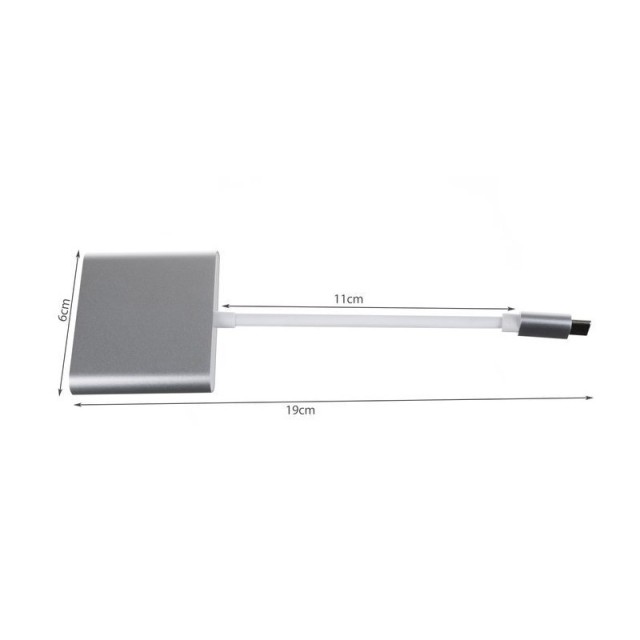 Πολυλειτουργικός Αντάπτορας 3 σε 1 USB-C HDMI SPM 12271