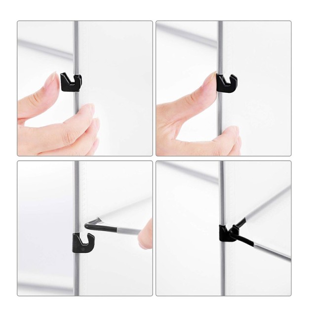 Πολυμορφική Πλαστική Παπουτσοθήκη με 9 Κύβους 123 x 31 x 93 cm Song...