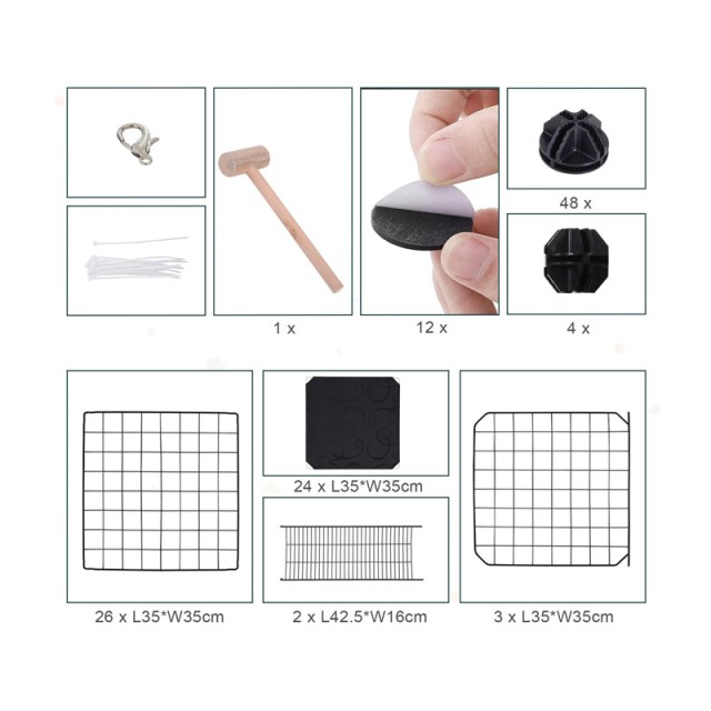 Πολυμορφικό Κλουβί - Πάρκο Εκπαίδευσης Κατοικίδιου 70 x 70 x 105 cm...