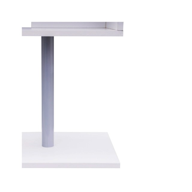Πολυμορφικό Ξύλινο Γραφείο 140 x 120 x 78 cm Χρώματος Λευκό HOMCOM 836-072WT