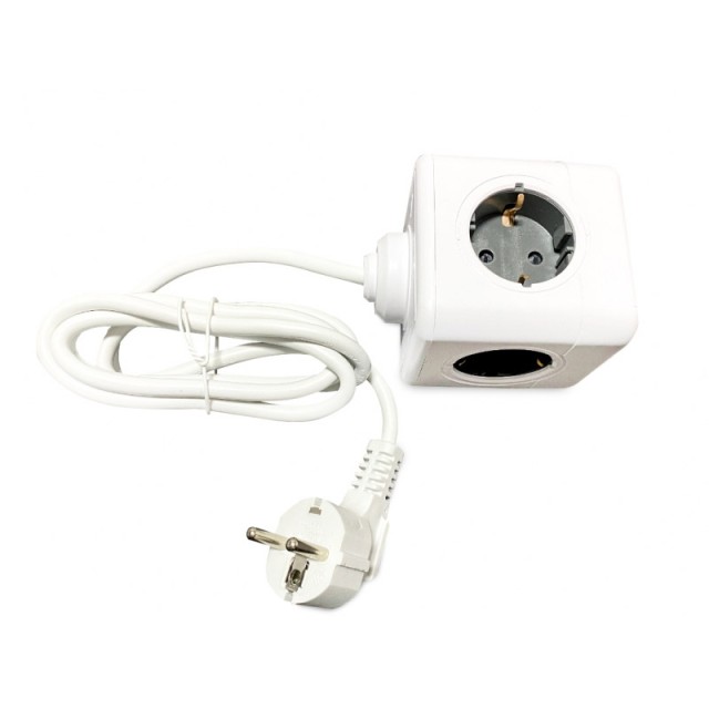 Πολύπριζο Κύβος 4 Θέσεων με 3 Θύρες USB Technaxx Power Cube TX-195