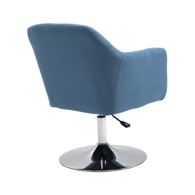 Πολυθρόνα 57 x 57 x 77.5-87 cm Χρώματος Μπλε HOMCOM 833-757V01BU